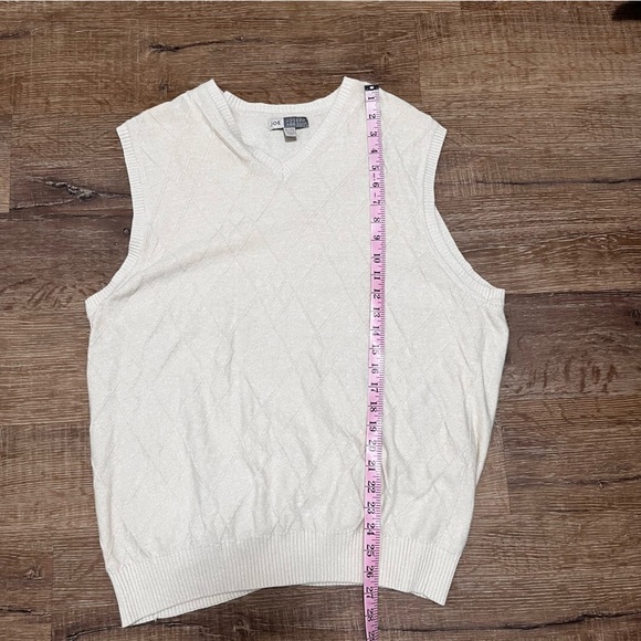 VINTAGE Joseph Abboud Cotton Textured Grandpa Sweater Size XL - Picture 8 of 9